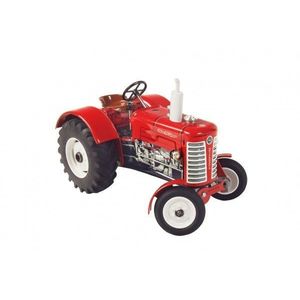 Kovap Traktor Zetor plechový červený obraz