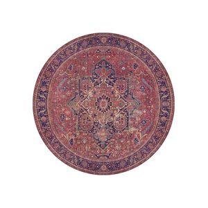Conceptum Hypnose Kulatý koberec Blues Chenille 150 cm červený obraz