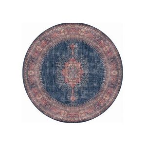 Conceptum Hypnose Kulatý koberec Blues Chenille 150 cm modrý obraz