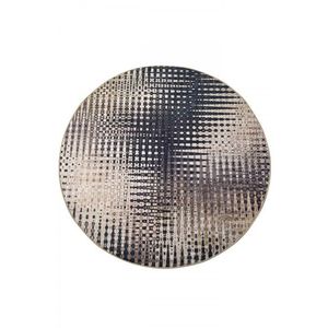 Conceptum Hypnose Kulatý koberec Fusion 140 cm béžový/černý obraz
