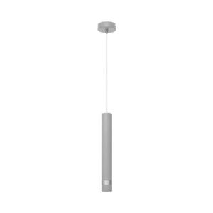 LED Lustr na lanku TUBA 1xGU10/6, 5W/230V šedá/lesklý chrom obraz