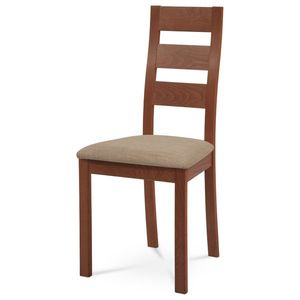 Dřevěná židle PERSONATUS, masiv buk, třešeň/béžová obraz