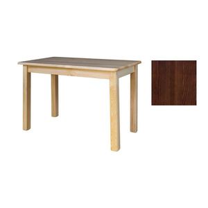 Jídelní stůl KARISIMBI, 80x75x50 cm, masiv borovice/moření ořech obraz