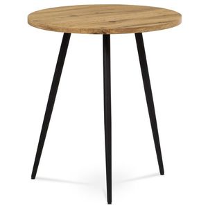 Přístavný stolek MATATA, divoký dub/černý lak obraz