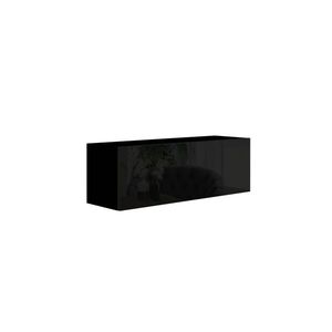 Závěsná skříňka ANTOFALLA typ 6, černá/černý lesk obraz