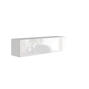 Závěsná skříňka ANTOFALLA typ 7, bílá/bílý lesk obraz