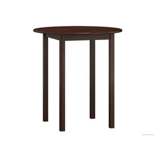 Stůl DASHEN 3, průměr 50 cm, masiv borovice, moření ořech obraz
