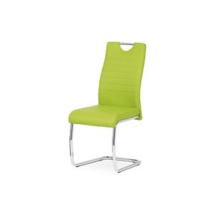 Jídelní židle DIXIRED, zelená/chrom obraz