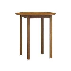 Stůl DASHEN 3, průměr 90 cm, masiv borovice, moření dub obraz