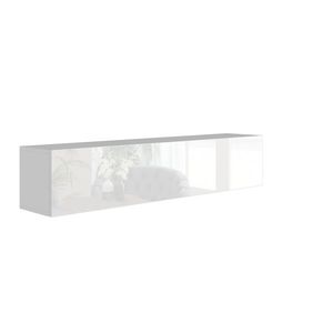 Závěsná skříňka ANTOFALLA typ 8, bílá/bílý lesk obraz