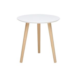 Odkládací stolek GEMELLI malý, bílý/borovice obraz