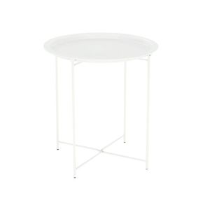 Příruční stolek RADOMI s odnímatelným tácem, bílá obraz