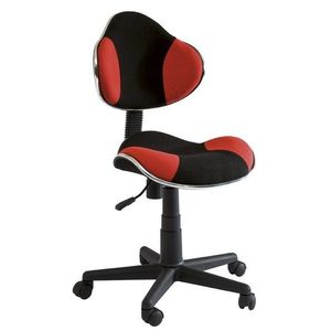 Kancelářská židle PEDROZA, černá/červená obraz
