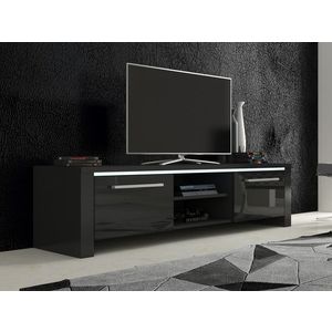 TV stolek ZARKENT 2, černá/černý lesk, 5 let záruka obraz