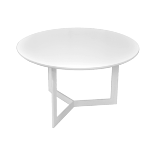Konferenční stolek THURETI 68, bílá/bílá obraz