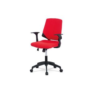 Kancelářská židle LIVITACA, červená látka/černý plast obraz