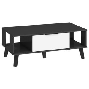 Velký konferenční stolek OSMAK, černá/bílý lesk, 5 let záruka obraz