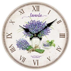 Nástěnné hodiny Lavande Provence, pr. 34 cm obraz