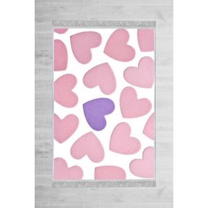 Conceptum Hypnose Dětský koberec Hearts 80x120 cm růžový obraz