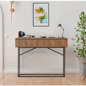 Hanah Home Konzolový stolek Mia 120 cm hnědý obraz