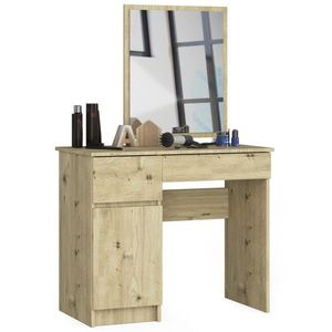 Ak furniture Kosmetický stolek se zrcadlem P-2/SL dub artisan levý obraz