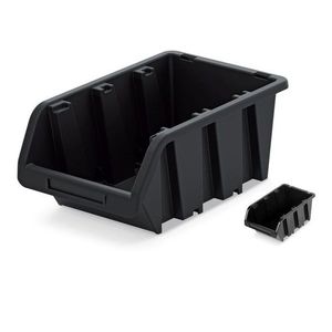 PlasticFuture Plastový úložný box STORABLE černý, varianta 11, 5 cm obraz