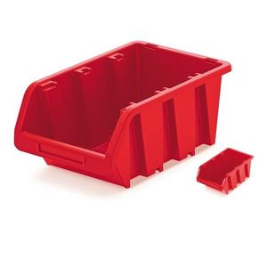 PlasticFuture Plastový úložný box STORABLE červený, varianta 11, 5 cm obraz