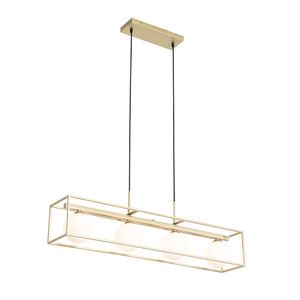Designová stropní lampa zlatá s bílými 4 světly - Aniek obraz