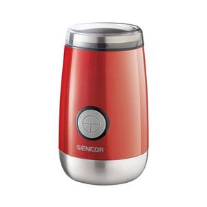 Sencor Sencor - Elektrický mlýnek na zrnkovou kávu 60 g 150W/230V červená/chrom obraz