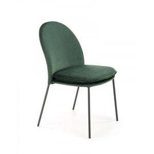 HALMAR Designová židle Clorissa tmavě zelená obraz