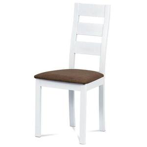 Jídelní židle DIANA bílá/hnědá obraz