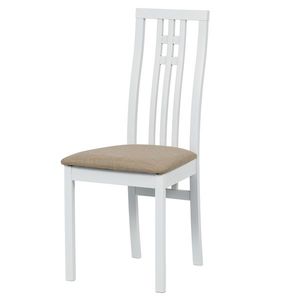 Jídelní židle AMANDA bílá/béžová obraz