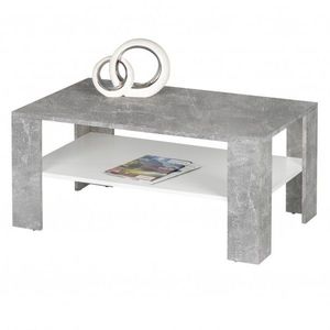Konferenční stolek JOKER 66 beton/bílá obraz
