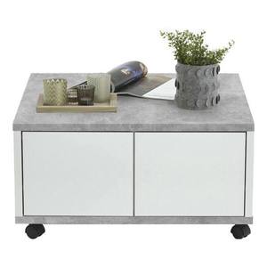 Konferenční stolek TWIN beton/bílá obraz