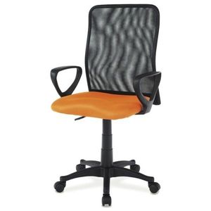 Kancelářská židle FRESH oranžová/černá obraz