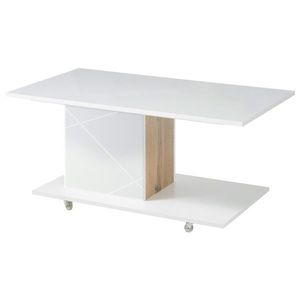 Konferenční stolek STORM bílá/dub divoký obraz
