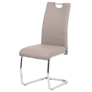 Jídelní židle GROTO béžová/stříbrná obraz
