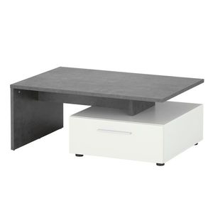 Konferenční stolek ZINGARO bílá/šedá obraz