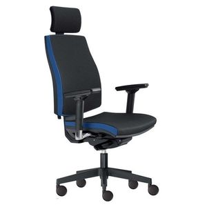 Kancelářská židle JOHN černá/modrá obraz