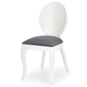 Jídelní židle DESIRÉE bílá/šedá obraz