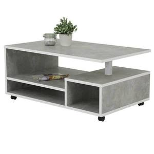 Konferenční stolek EIKE beton/bílá obraz