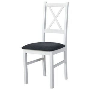 Jídelní židle NILA 10 bílá/tmavě šedá obraz
