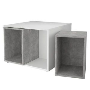 Konferenční stolek JOKER 1 beton/bílá obraz