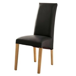 Jídelní židle FOXI III dub olejovaný/textilní kůže černá obraz