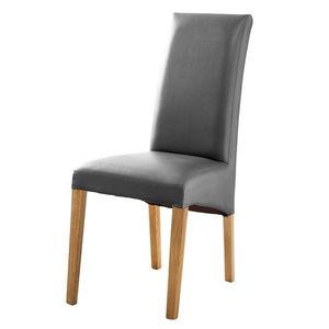 Jídelní židle FOXI III dub olejovaný/textilní kůže šedá obraz