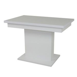 Jídelní stůl SHIDA 2 bílá, šířka 130 cm, rozkládací obraz