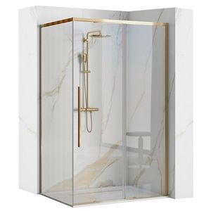 Sprchová kabina REA Solar 90x90 zlatá obraz