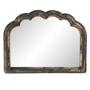 Vintage dřevěné zrcadlo Black gold - 66*4*51 cm 62S148 obraz