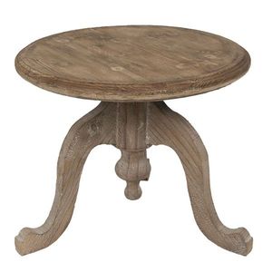 Dřevěný hnědý odkáladací stolek - 56*45 cm 6H1970 obraz