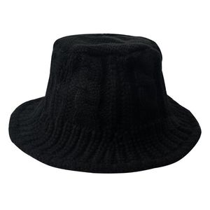 Černý pletený zimní klobouk JZCA0019Z obraz